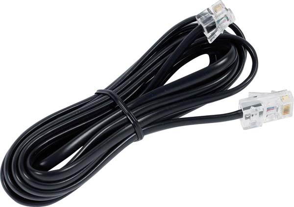 CONECT IT, 20-050BK, Black, 50' Modular Line Phone Cord