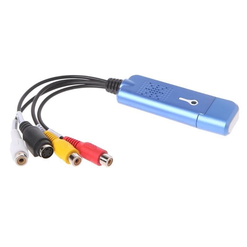 1 Set USB Converter Audio Video Grabber Capture Adapter For Windows XP/7/8/10