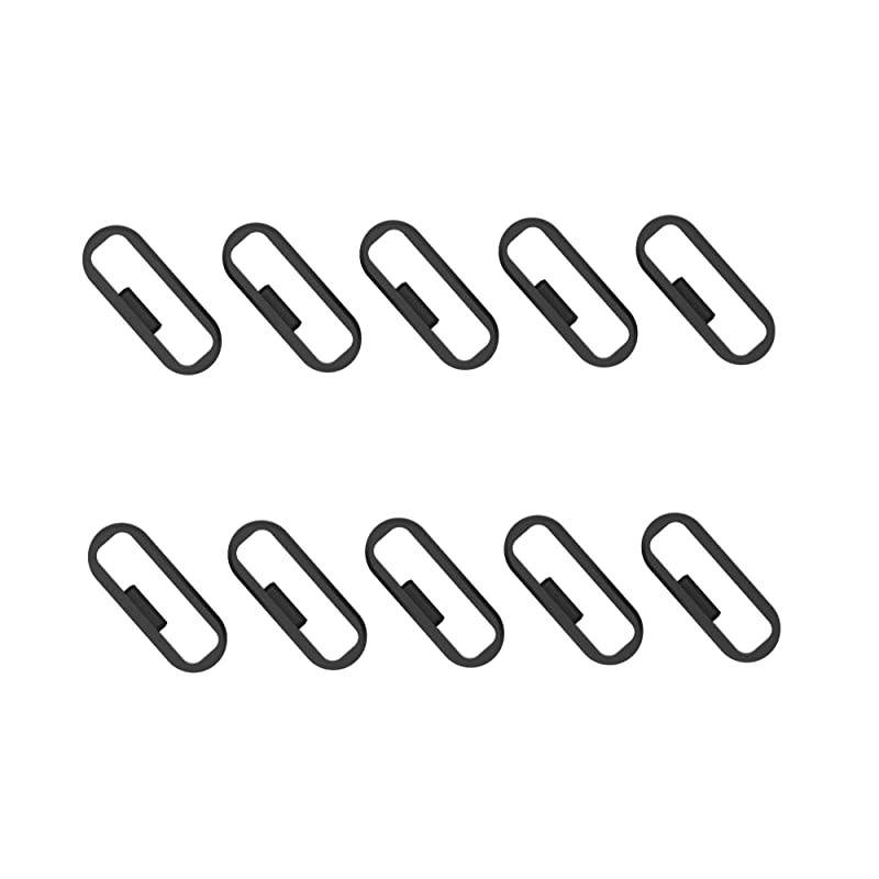 Fastener Ring for Garmin Vivosport Band Keeper (pack of 11) Silicone Security Loop for Garmin vivosport Smart Activity Tracker (Black)