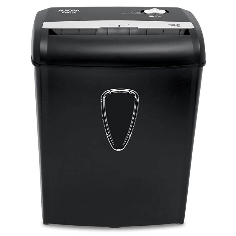 AS890C 8Sheet CrossCut PaperCredit Card Shredder with Basket SL16 Professional Grade Synthetic Shredder Oil 16 Oz FlipTop Leak Proof Bottle
