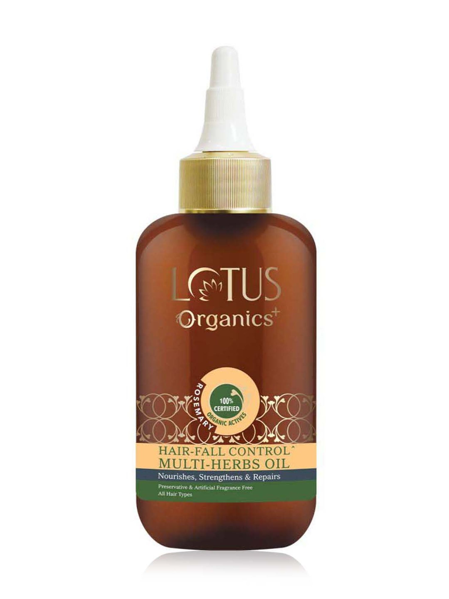 Lotus Organics+ Hair Fall Control Multi-Herbs Oil - 200 ml