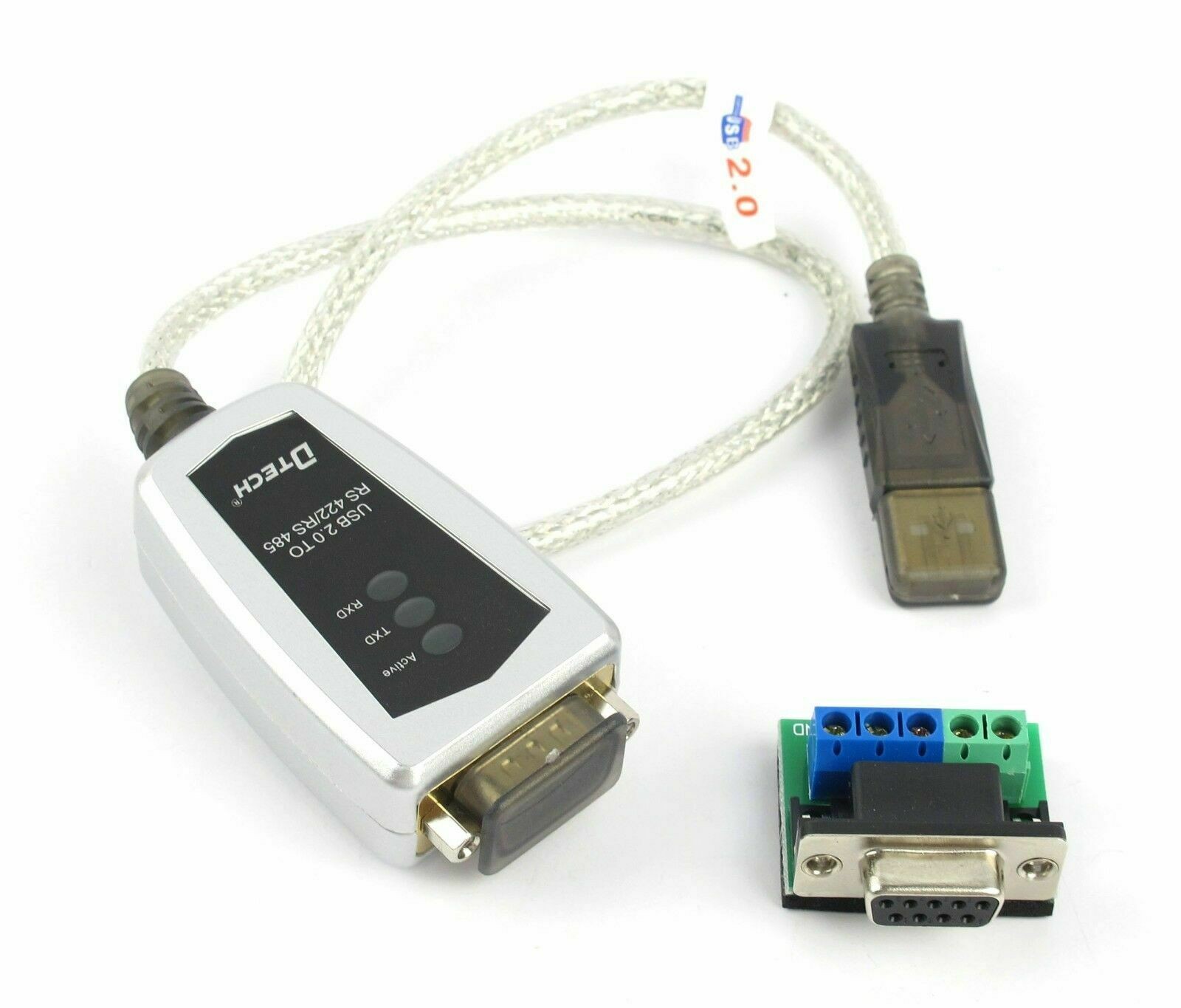 DTECH USB to RS485 RS422 Serial Converter Adapter Cable FTDI Chip Windows 10 8 7