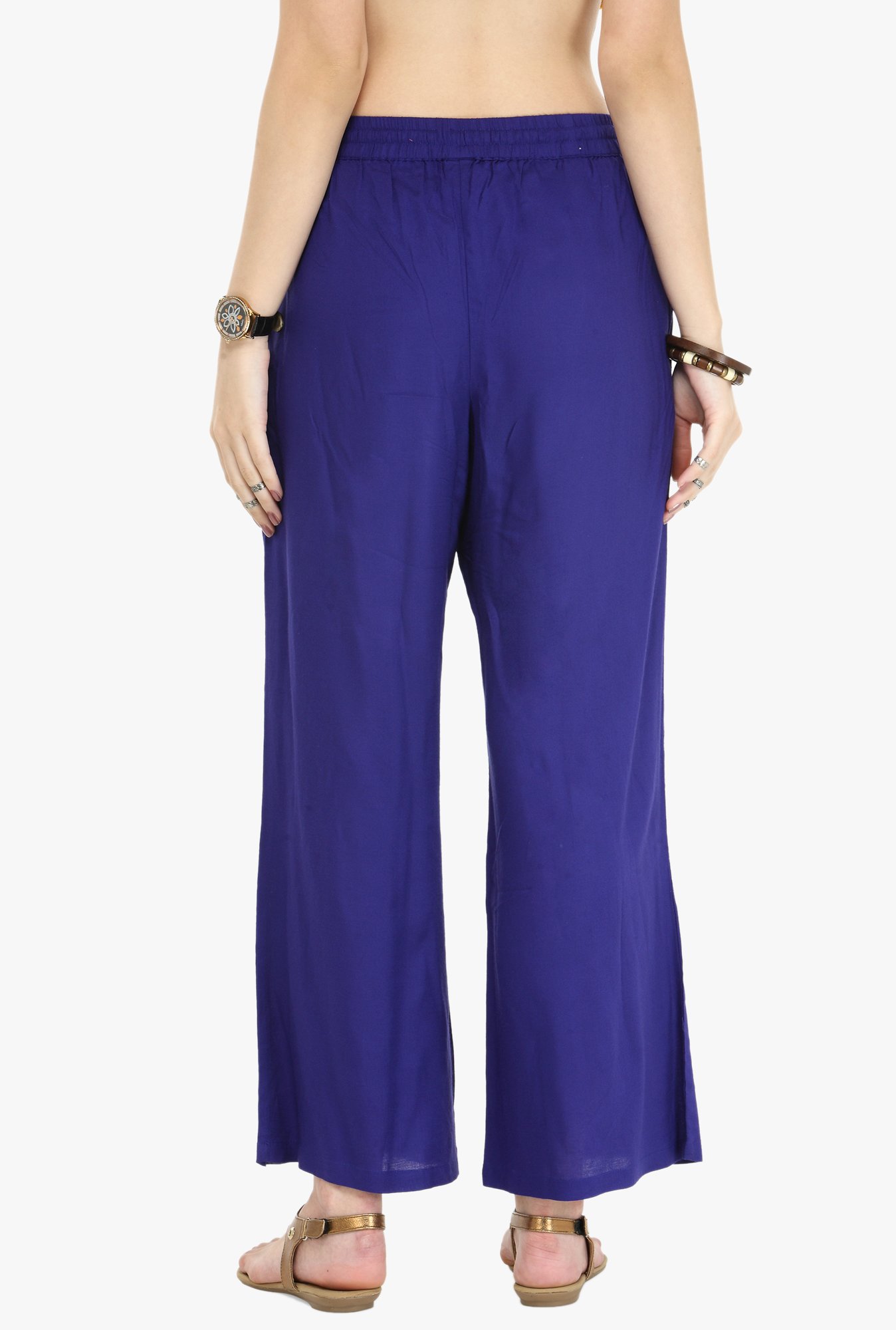 Varanga Purple Regular Fit Palazzo