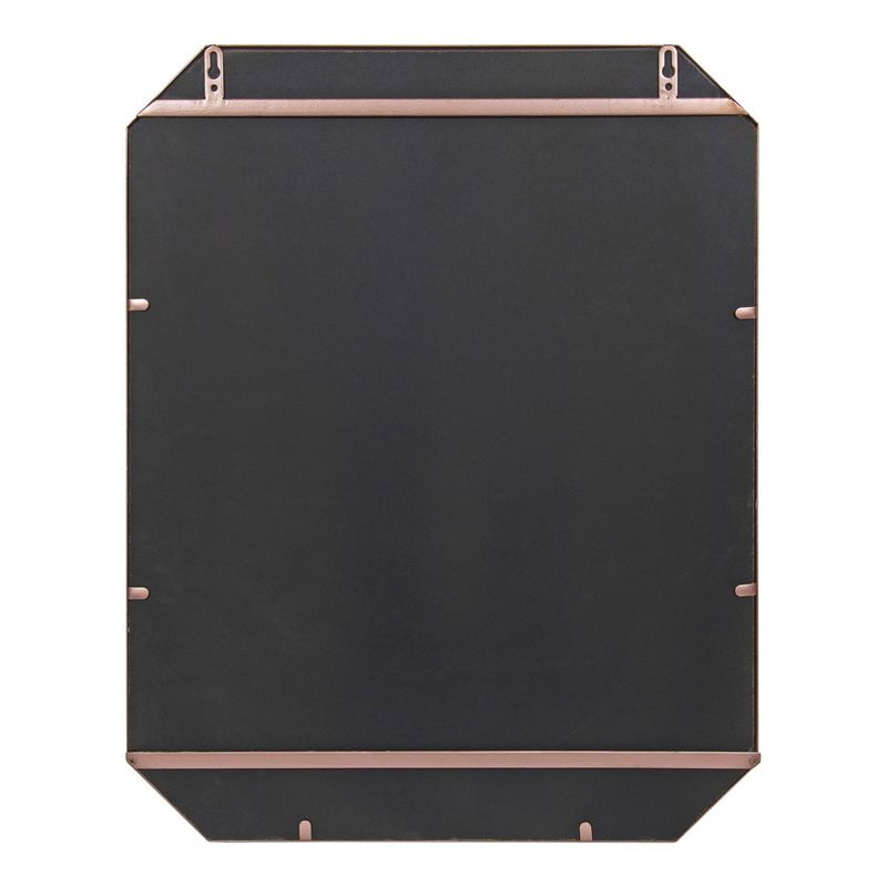 22" x 28" Keyleigh Rectangle Metal Accent Wall Mirror Rose Gold - Kate and Laurel