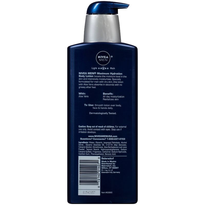 Nivea for Men Maximum Hydration Lotion - 16.9oz