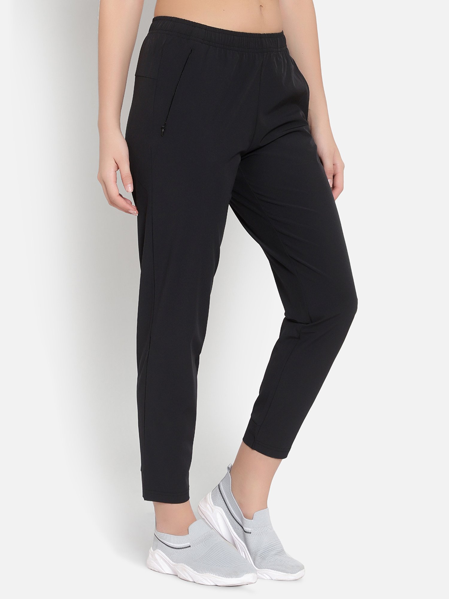 Anta Black Mid Rise Pants