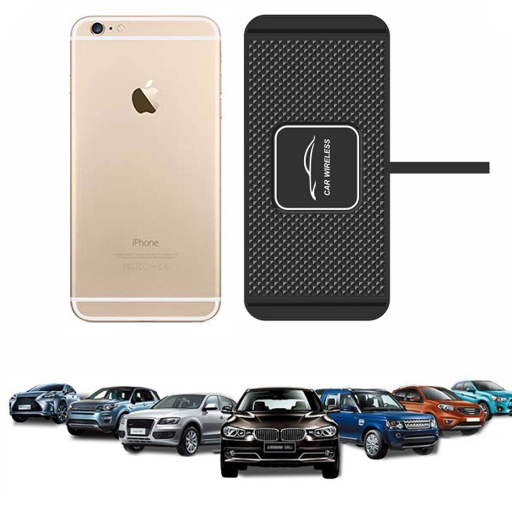 QI wireless Car phone charger fast charging pad mat for iPhone samsung universal
