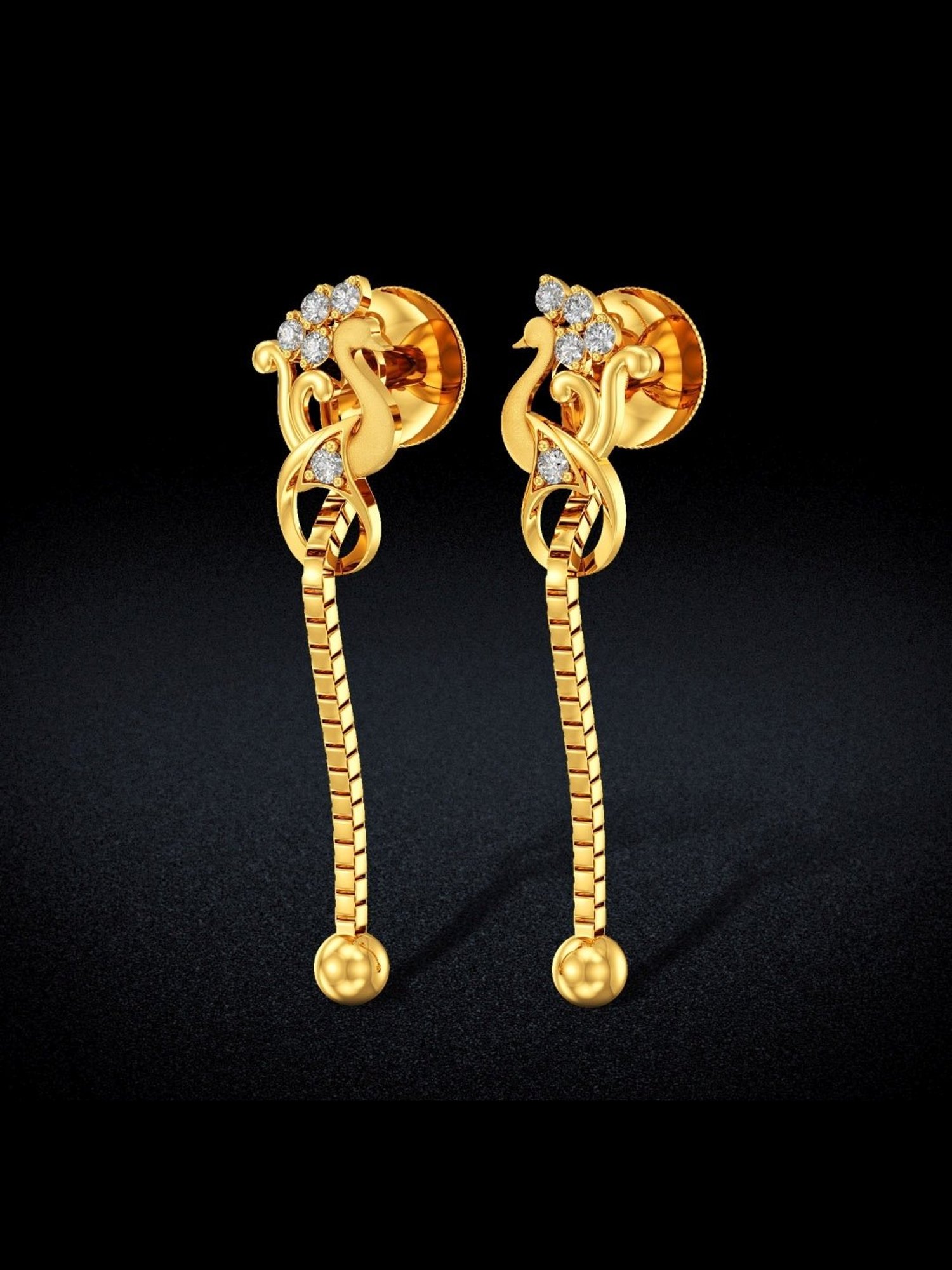 Joyalukkas Gold 22K Oasis Dangler Earrings for Women
