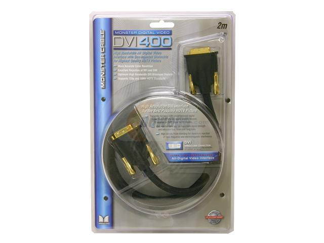 Monster Cable DVI400-2M Black Super-High Performance DVI-D Video Cable for HDTV