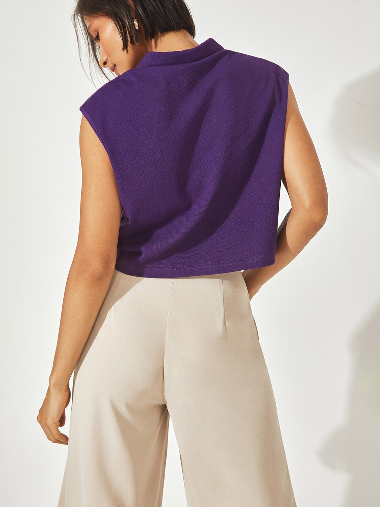 The Label Life Purple Crop Top