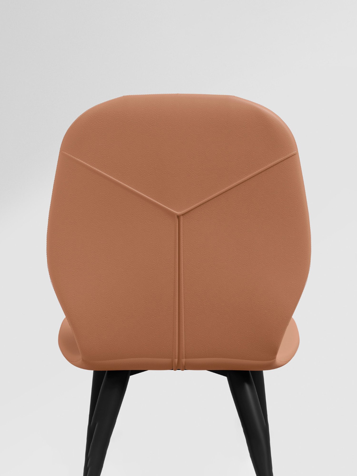 Durian Elanor Modern Brown & Beige Premium Leatherette Dining Chair