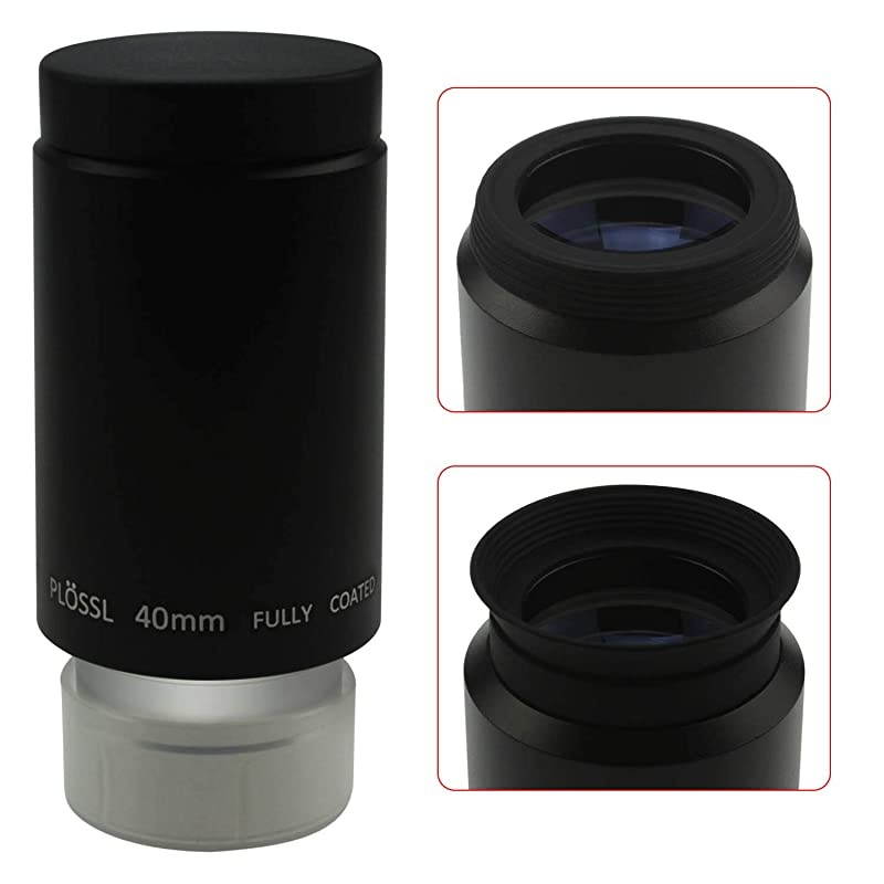 125 40mm Plossl Telescope Eyepiece 4Element Plossl Design Threaded for Standard 125inch Astronomy Filters
