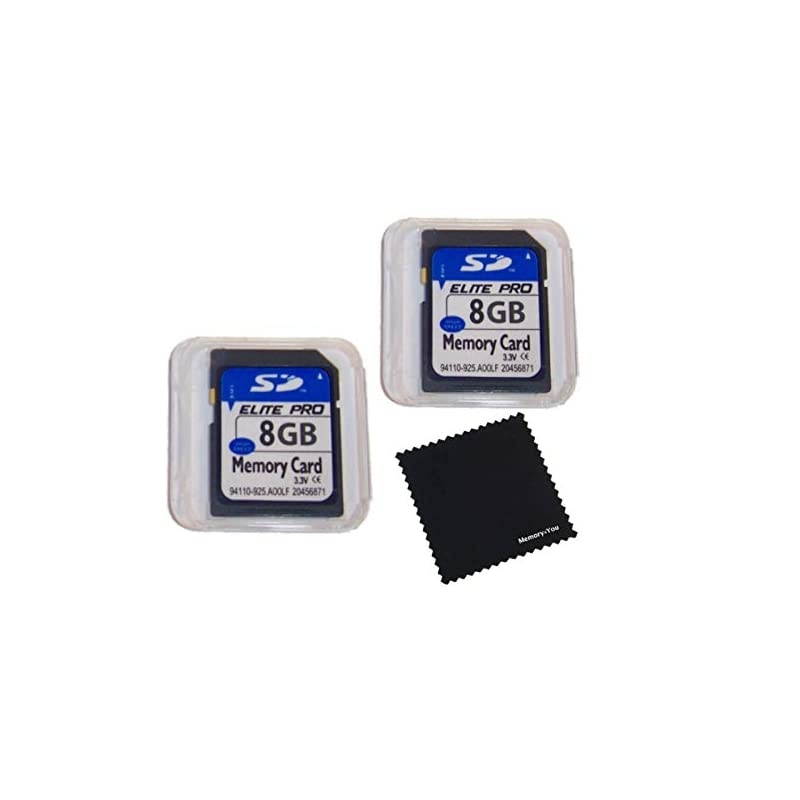 Pack of 8GB SD Memory Card 8 GB Secure Digital Flash Memory Cards Pack of with Memory4You tm Microfiber Cleaning Cloth
