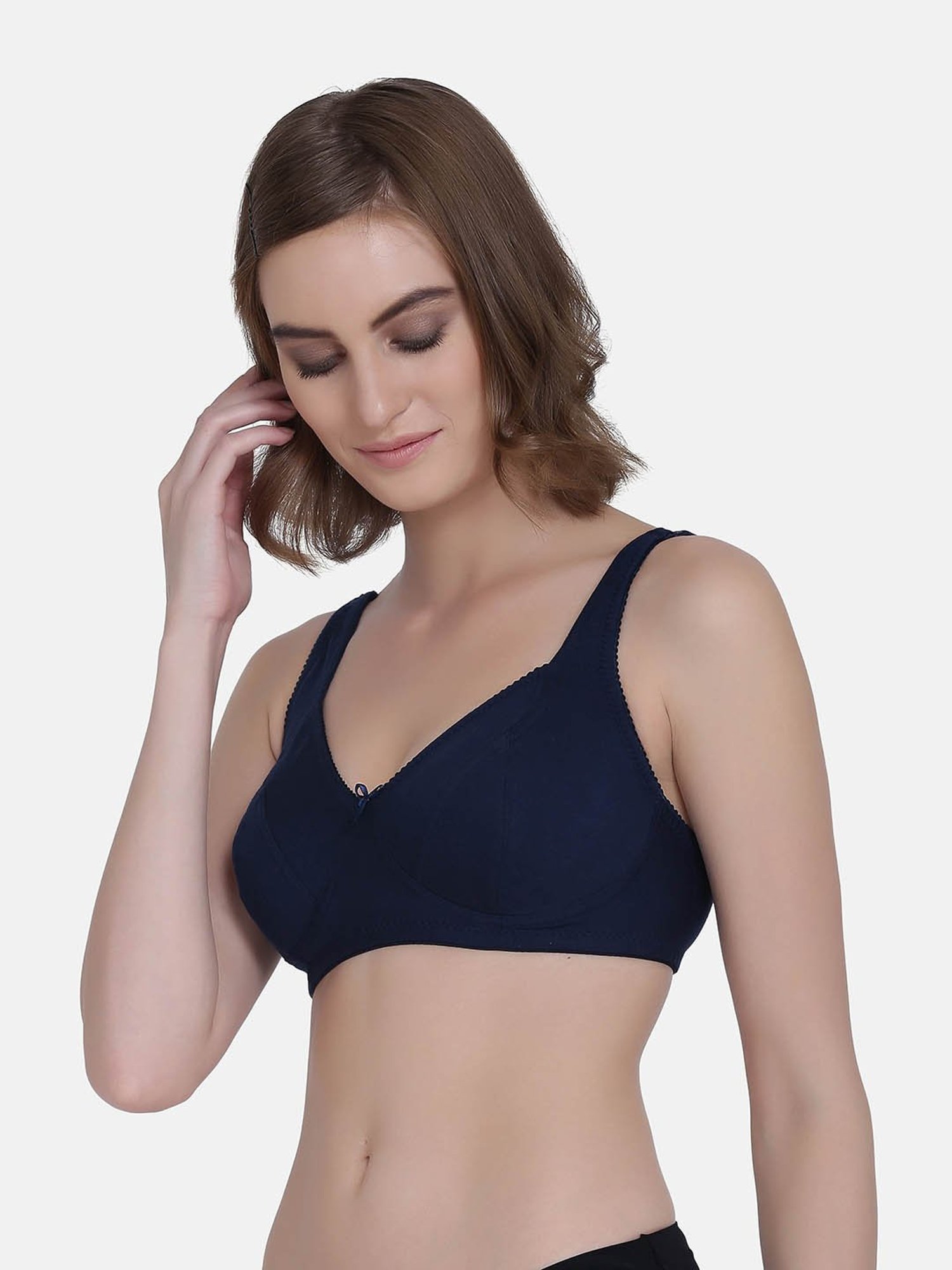 Da Intimo Navy Non Wired Non Padded Minimizer Bra