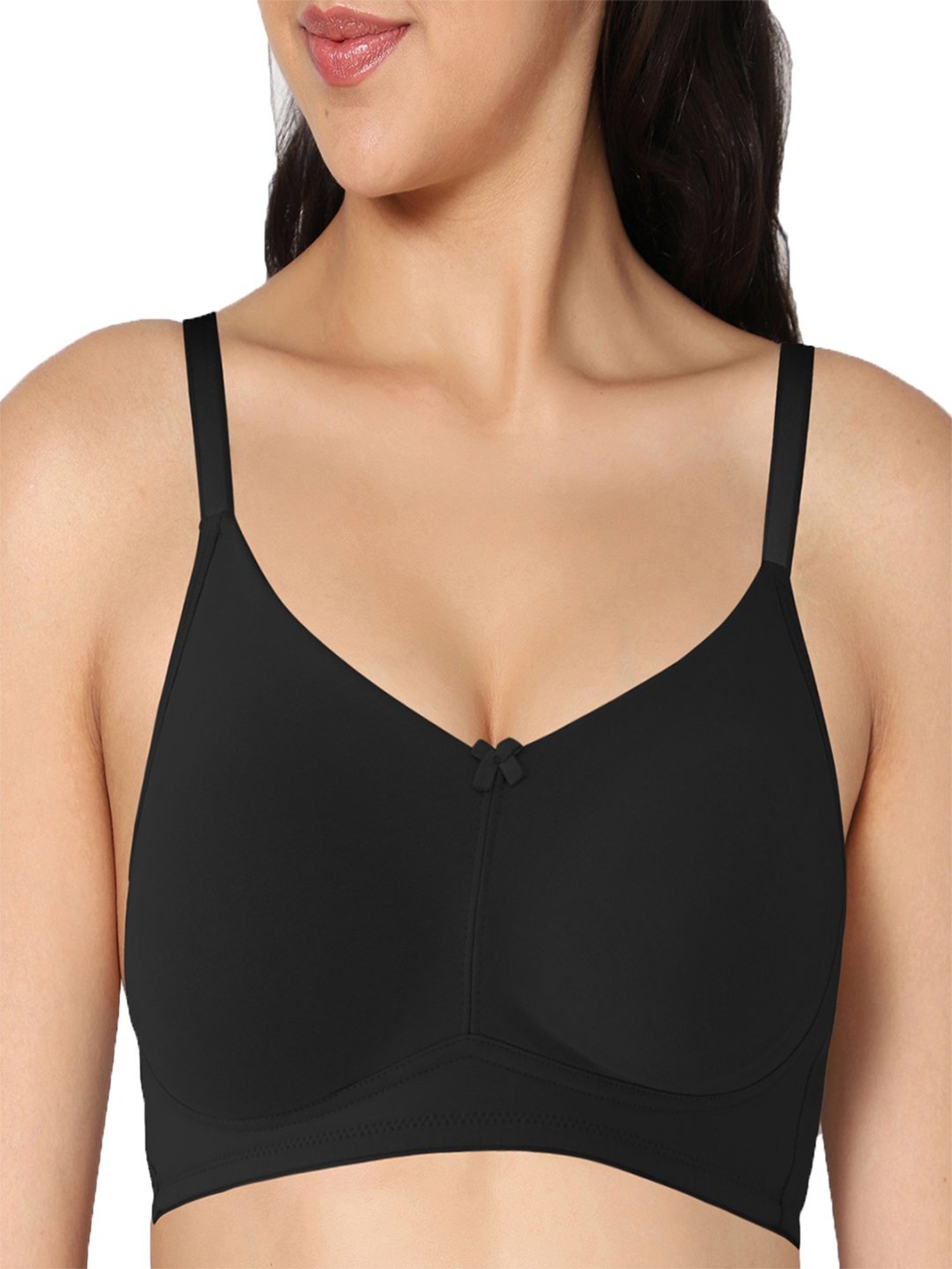 IN CARE Black & Pink Non-Wired Full Coverage T-Shirt Bra - Pack of 2