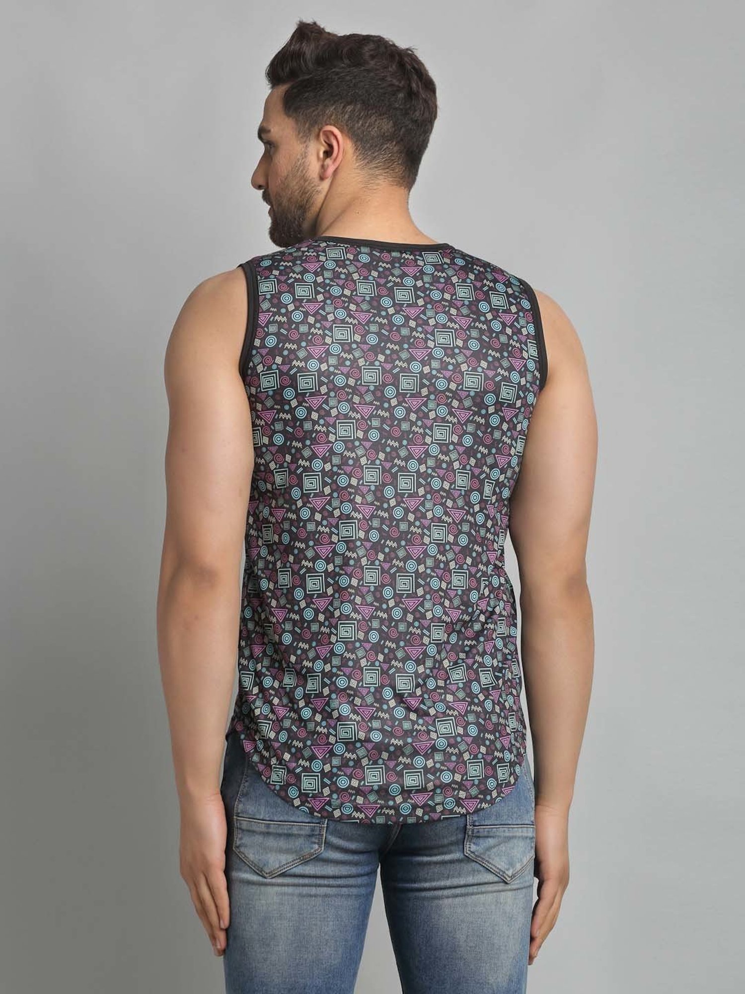 Rigo Black Printed Vest