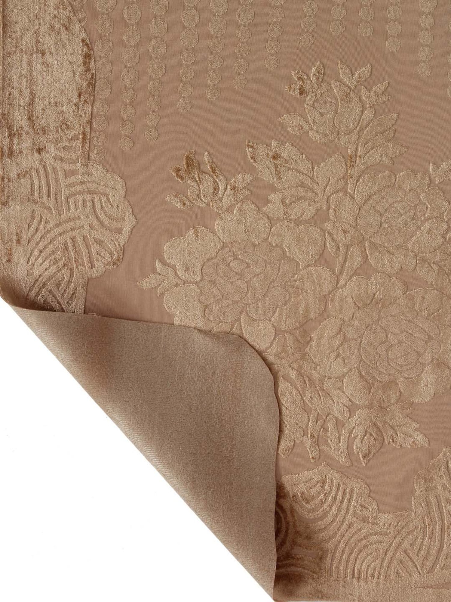 HOSTA HOMES Beige Polyester Sofa Cover With Arm Rest - Set of 16