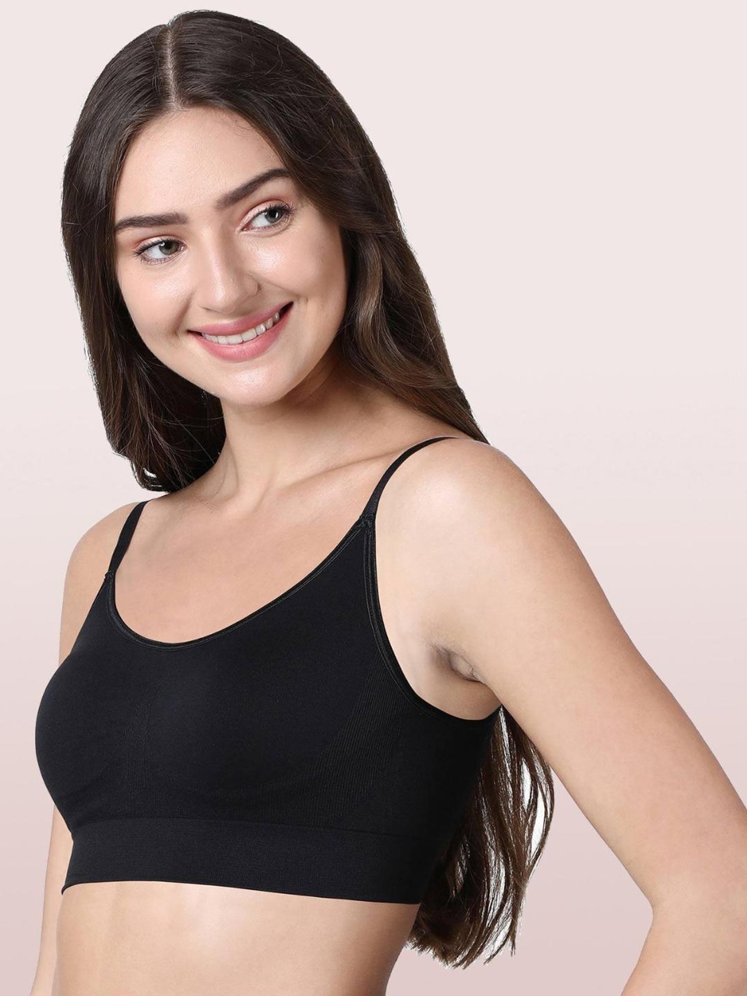 Enamor Black Sports Bras