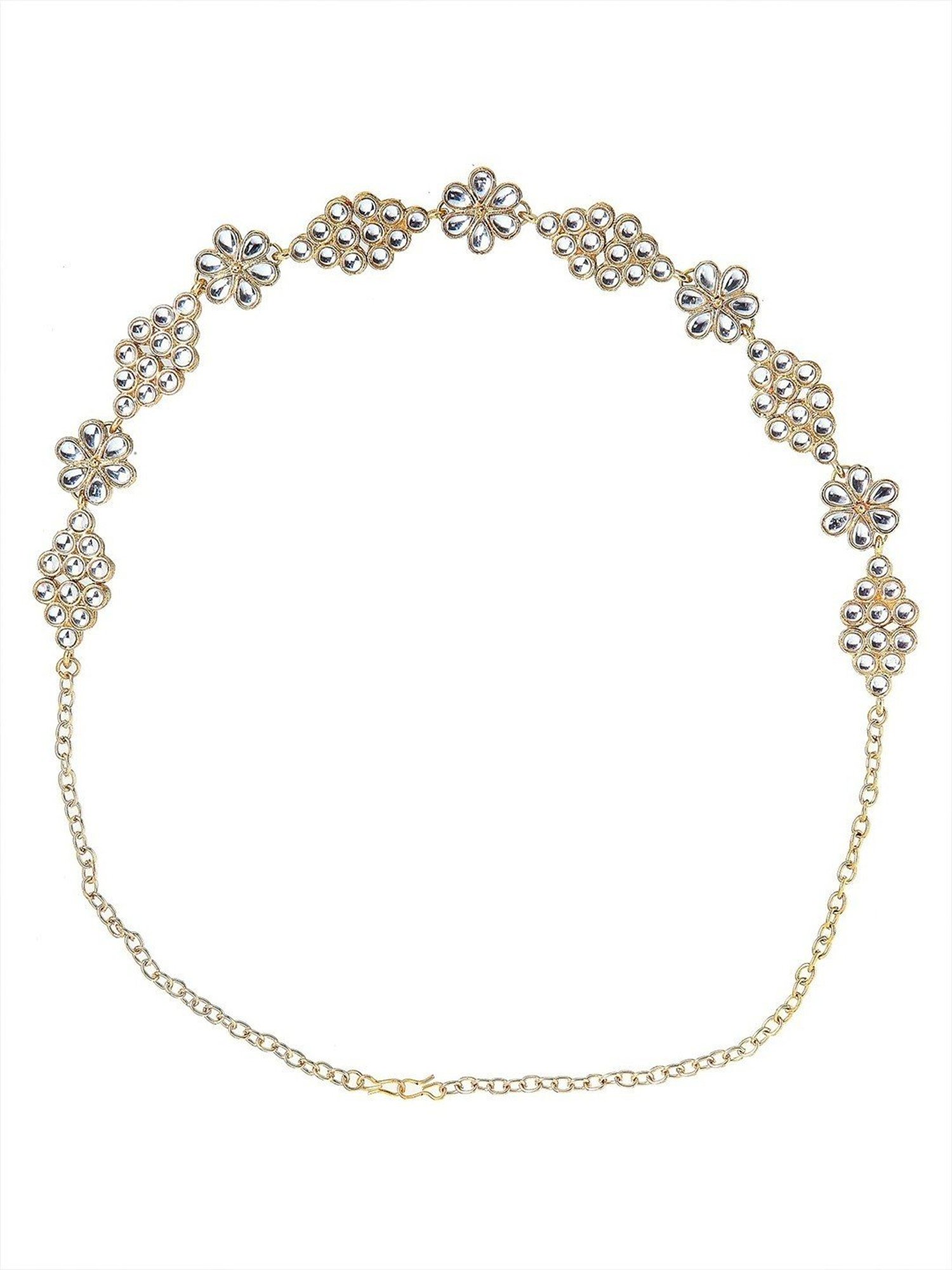 Oomph Gold Pearls & Kundan Ethnic Matha Patti