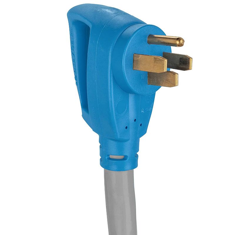 Camco 55444 Heavy Duty 50 Amp Outdoor Flexible Power Extension Cord with PowerGrip Handles for Electric Vehicles and RVs, 30 Foot