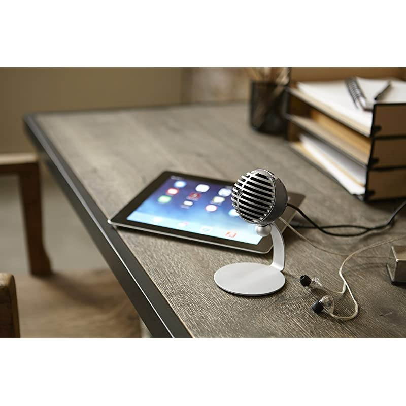 MV5 Digital Condenser Microphone (Black) + USB & Lightning Cable