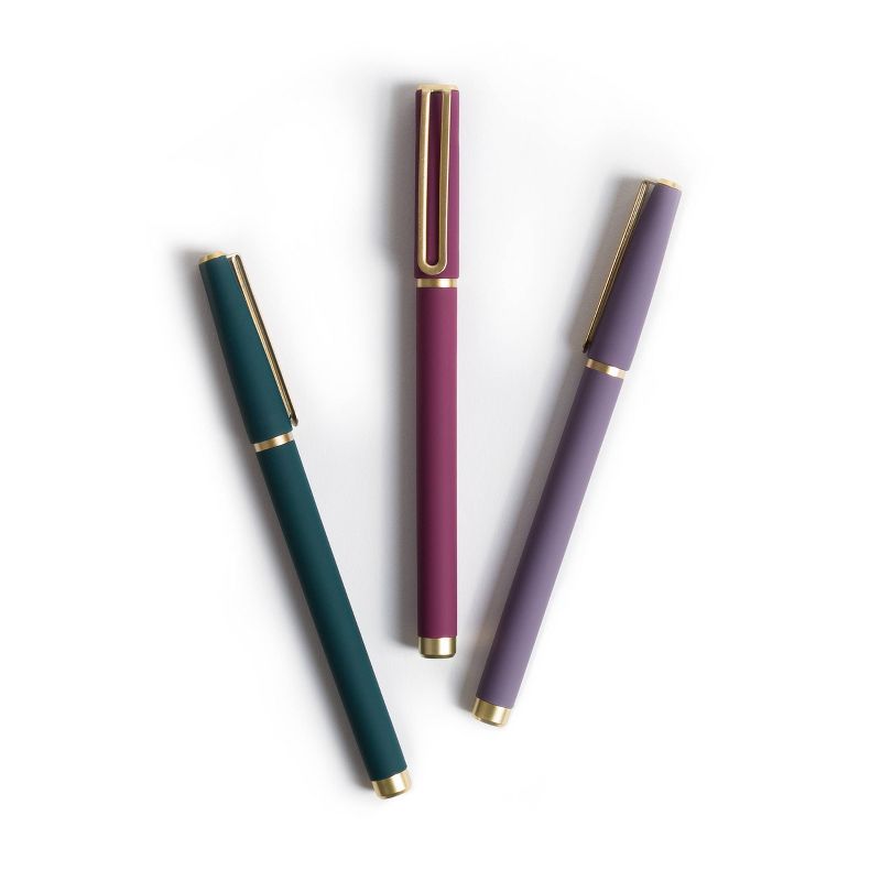 3pk Porous Point Pens - Black Ink - U Brands