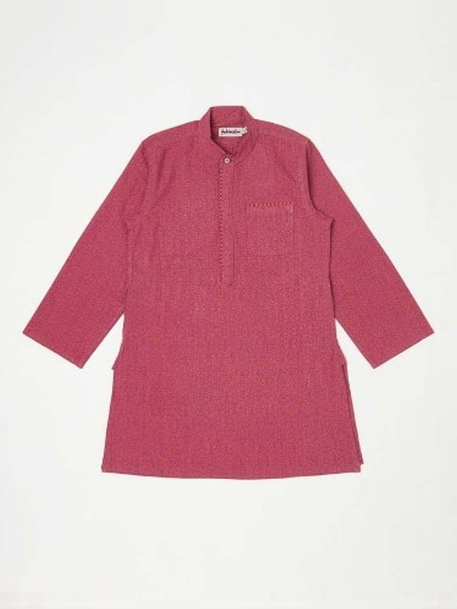 Fabindia Kids Purple Cotton Printed Kurta