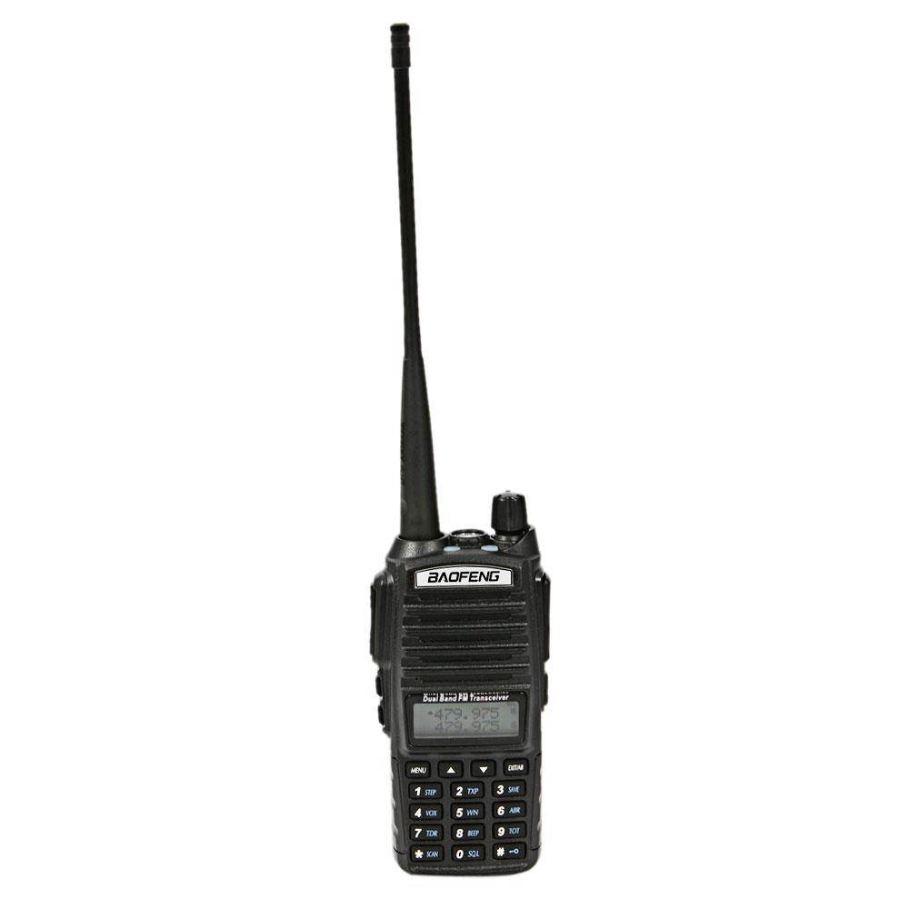 Baofeng Black UV-82 VHF/UHF MHz Dual-Band Ham Walkie Talkies Two-way US Adapter