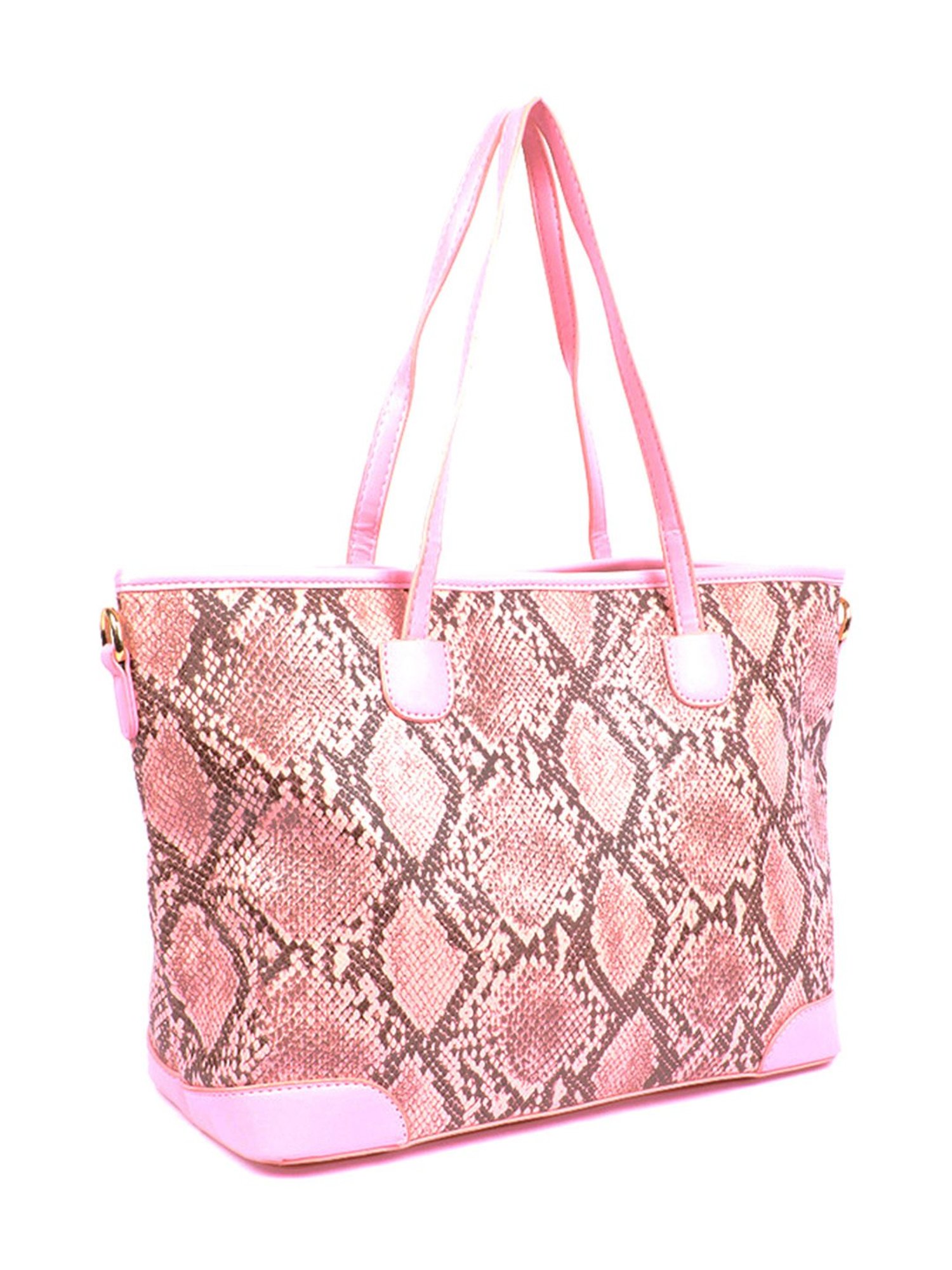 Carlton London Pink Animal Effect Medium Tote