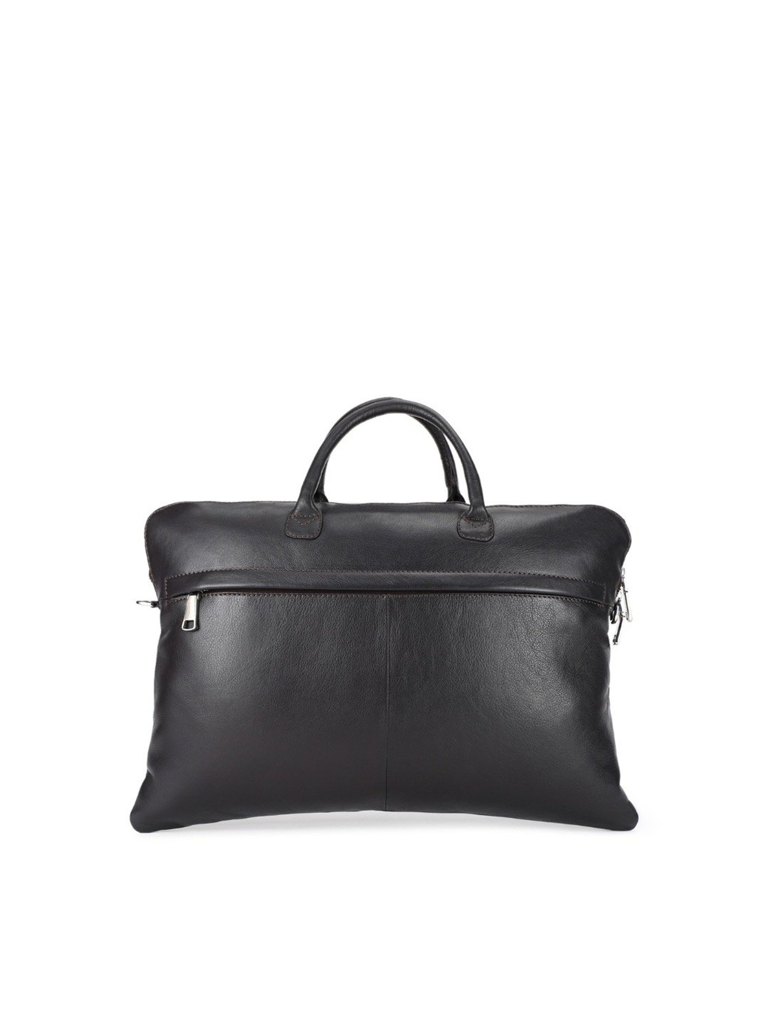 SASSORA INKY Brown Leather Medium Messenger Bag