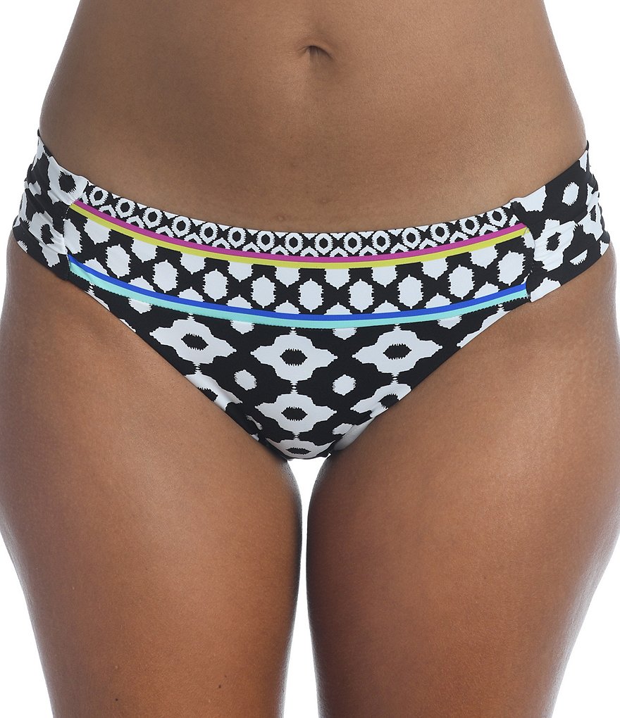 Antonio Melani Solid Belted High Neck Tankini Swim Top