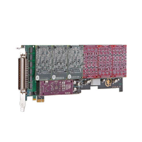 Digium 24 Port Modular Analog PCI 3.3/5.0V Card with 24 Station Interfaces and Hardware Echo Cancellation 1TDM2460EF