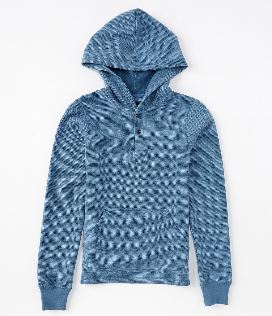 Guess Big Boys 8-16 Long-Sleeve Guess Logo Color-Block Fleece Pull-Over Hoodie