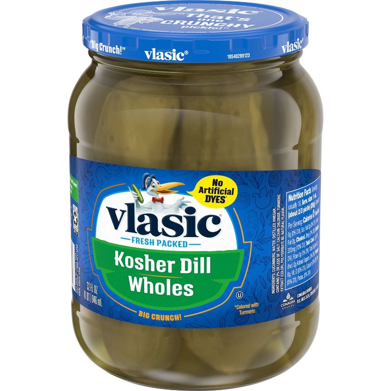 Vlasic Classic Kosher Dill Pickles - 32oz