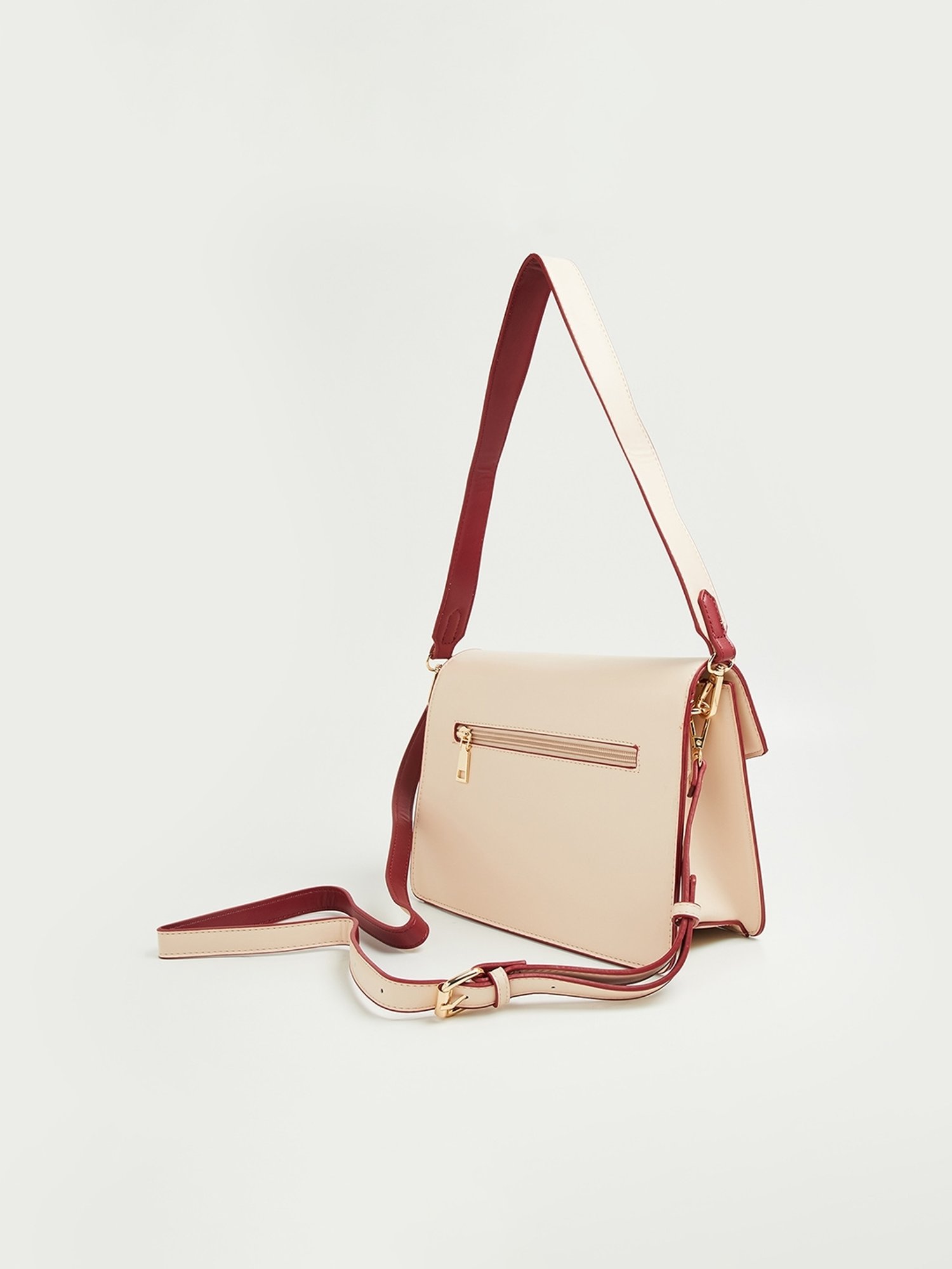 Code by Lifestyle Pink Solid Shoulder Handbag