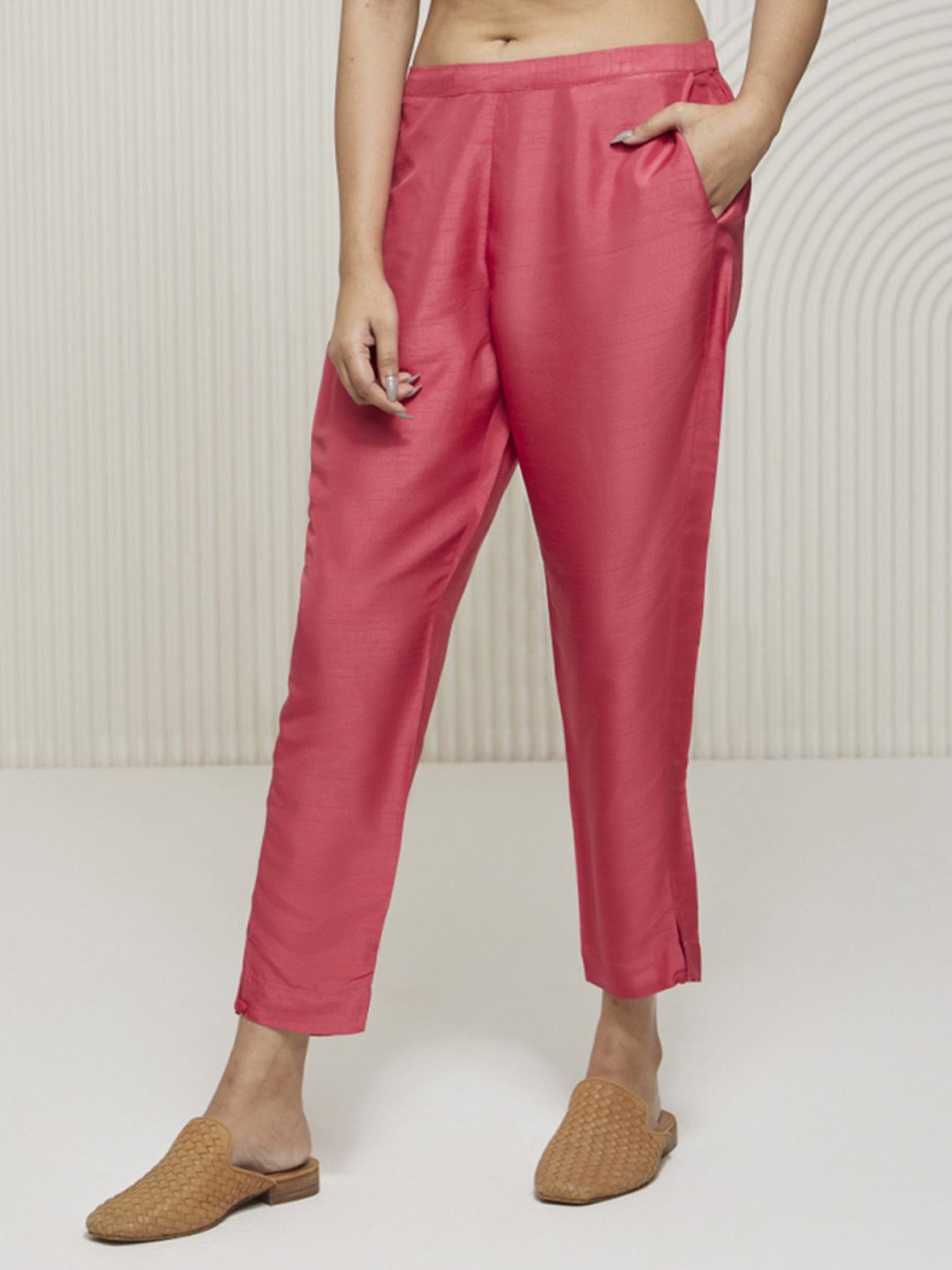 Castle Black Embroidered Palazzos