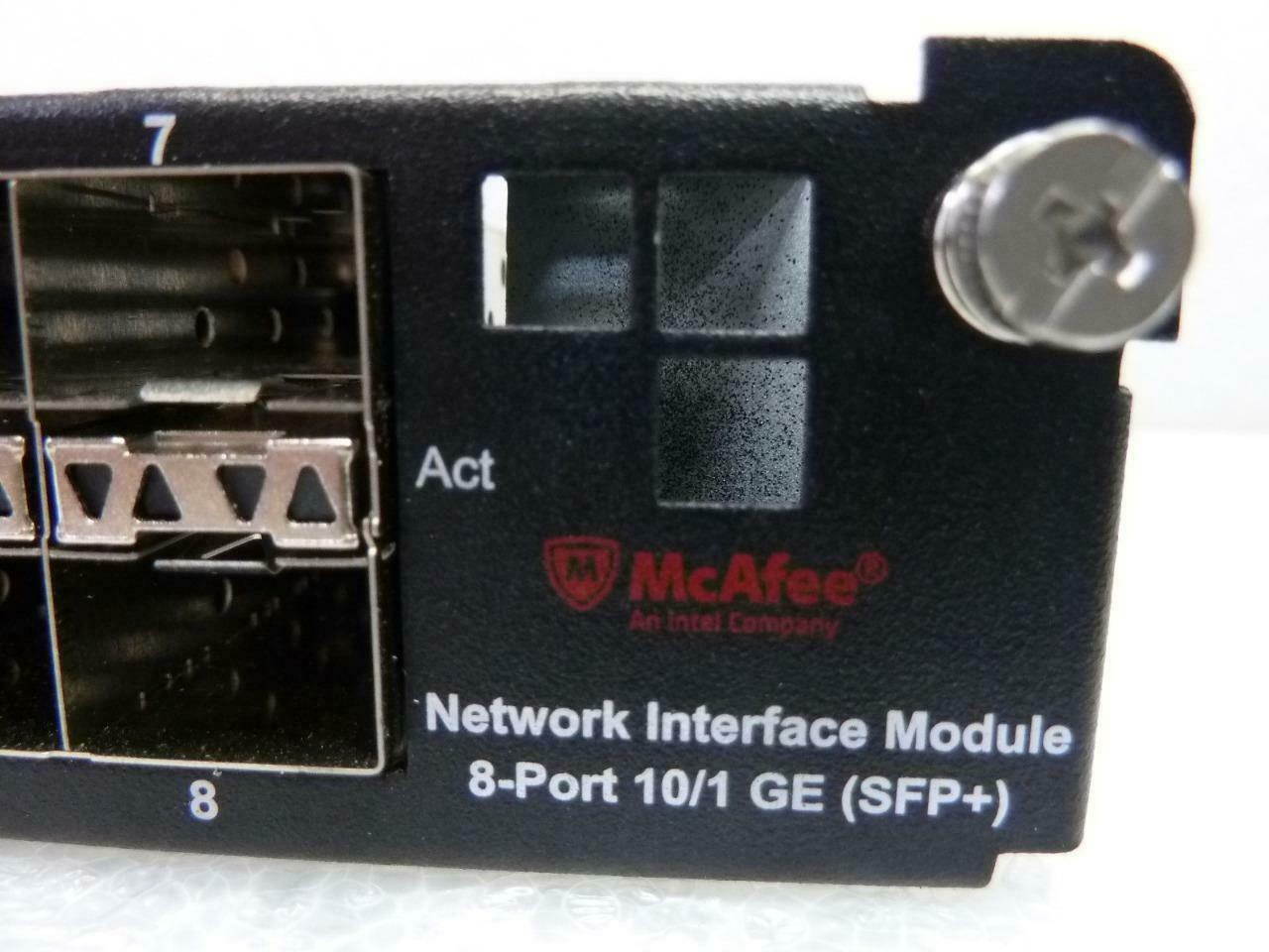 McAfee Network Interface Module 8-port GE 500-1065-01-G for NS9100 NS9200 NS9300