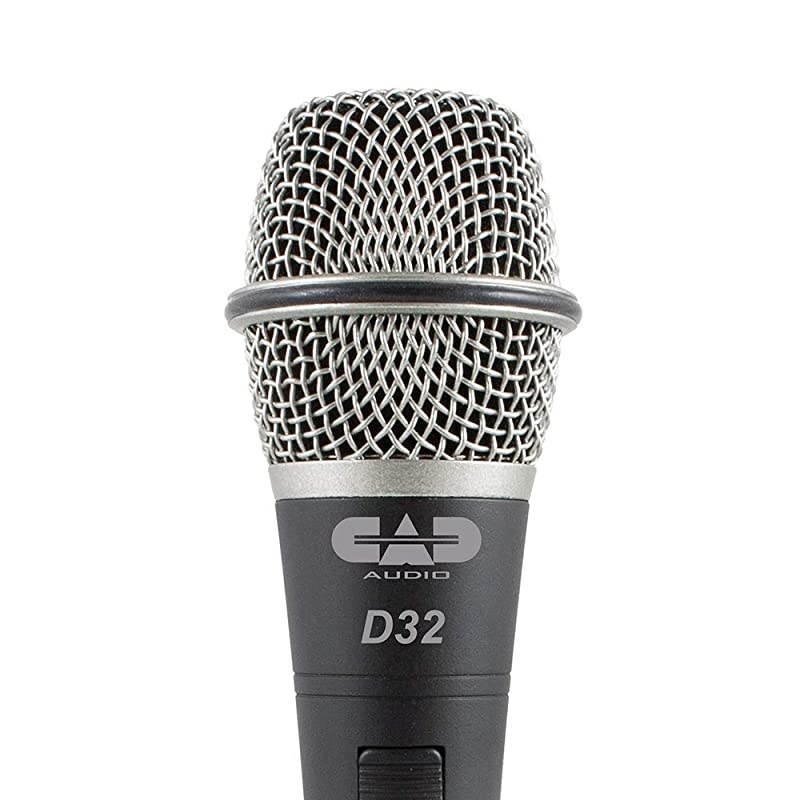Audio Live D32 Supercardioid Dynamic Microphone with Silent Magnetic OnOff Switch 3Pack