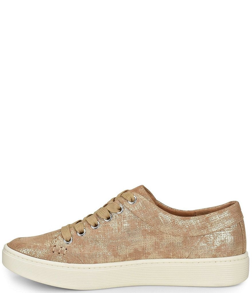 Sofft Sanders Distressed Metallic Suede Sneakers