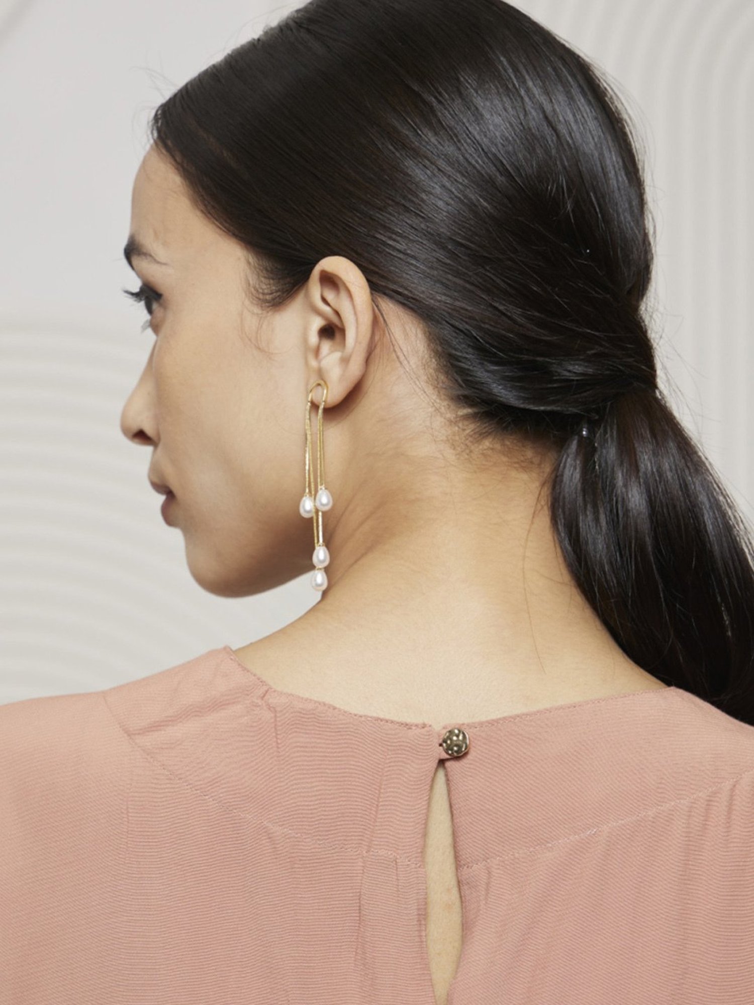 Artagai Salmon Pink Elevated Basics Jumpsuit With Kimono Sleeves