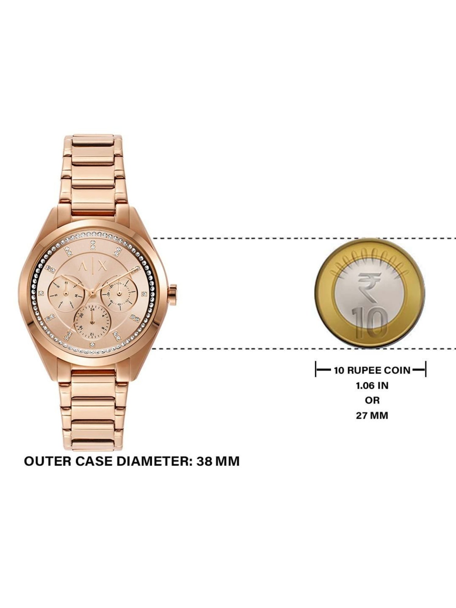 Armani Exchange Rose Gold Watch AX5658