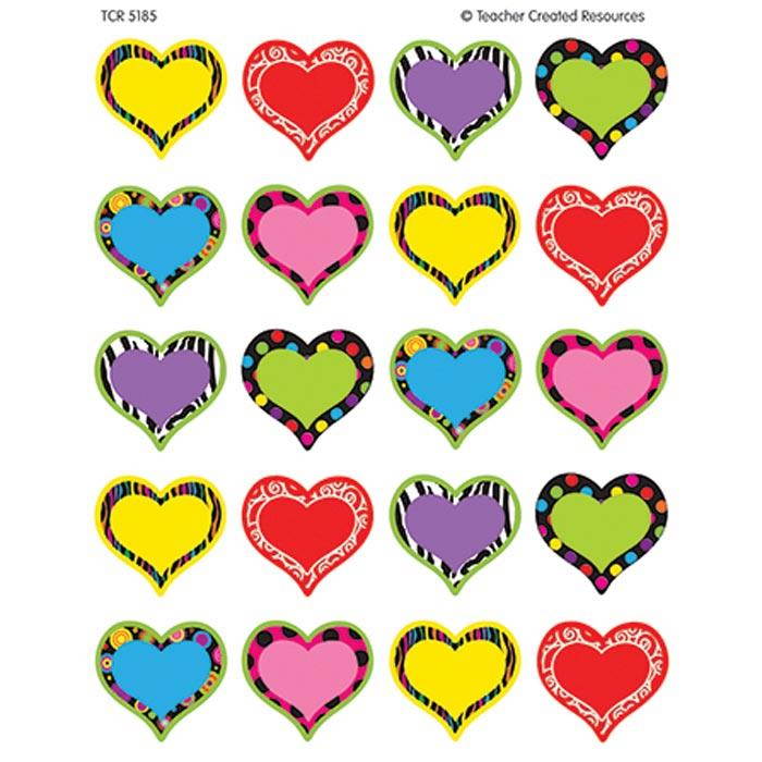Teacher Created Resources TCR5185 Fancy Hearts Stickers