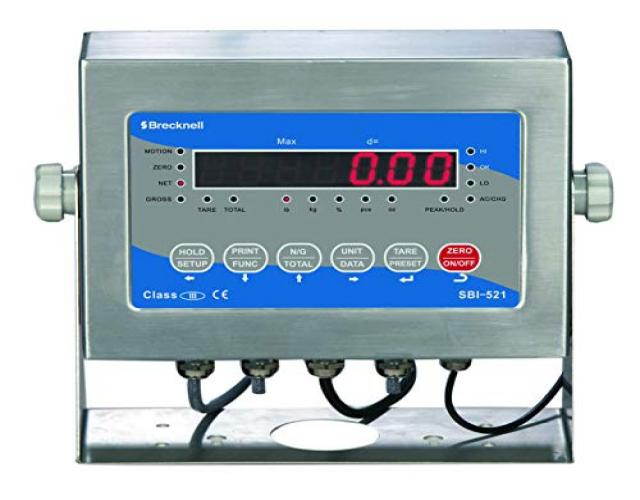 Brecknell Digital Stainless Steel LED Indicator SBI-521,NTEP,Legal For Trade