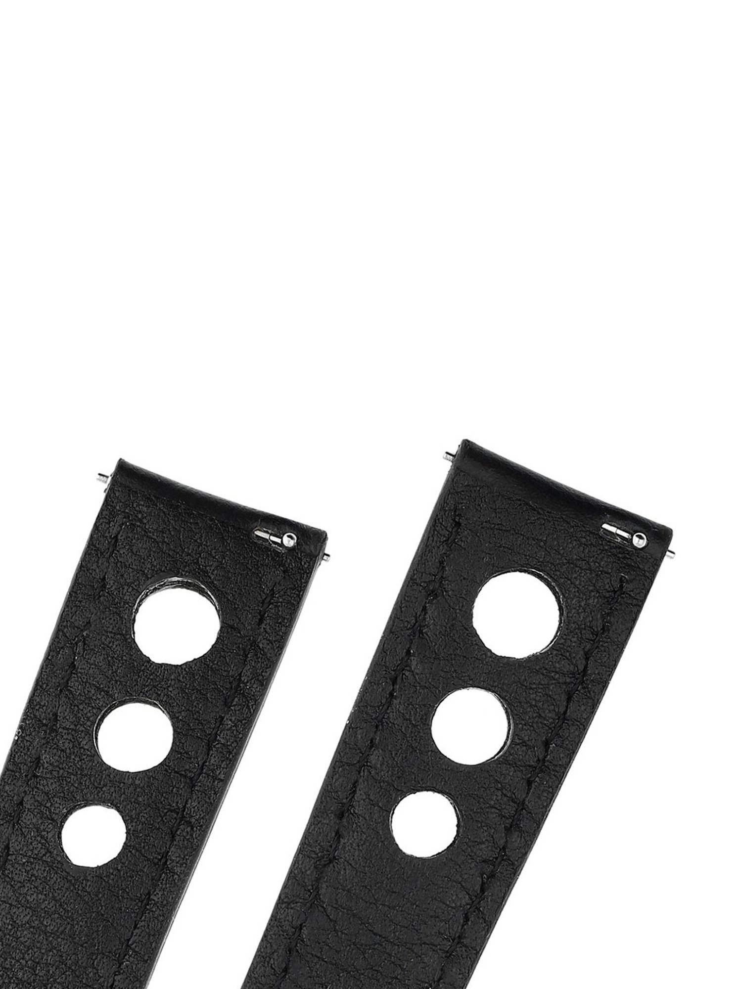 20MM BLACK Titan Genuine Leather Strap for MEN