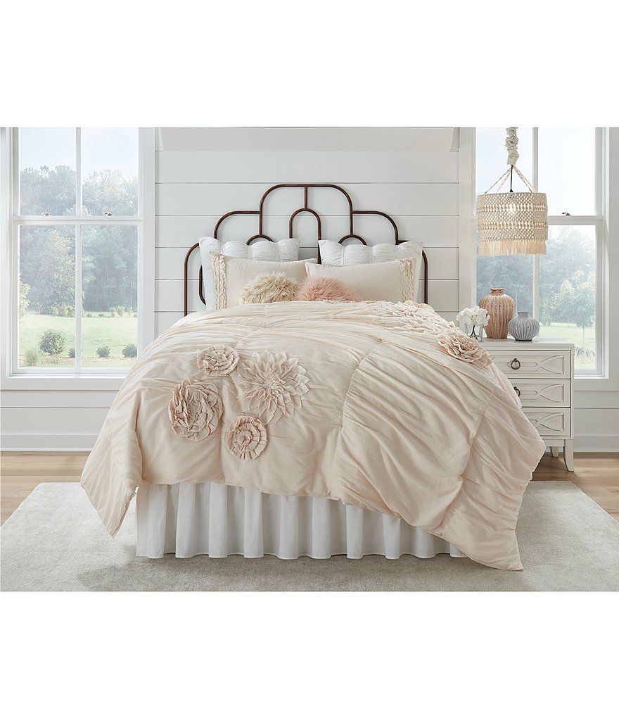 Studio D Jaden Floral Applique Comforter Mini Set