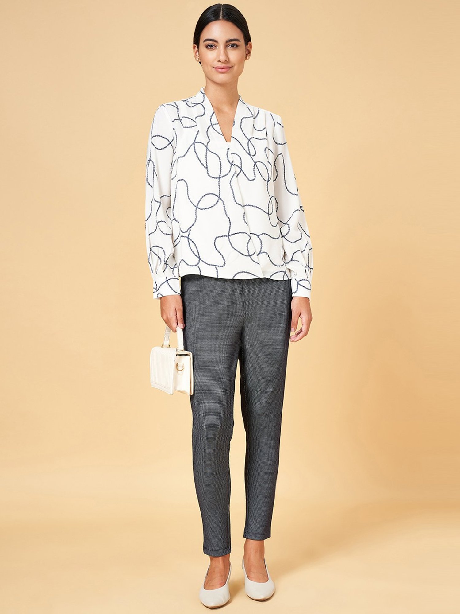 Annabelle by Pantaloons White Printed Top