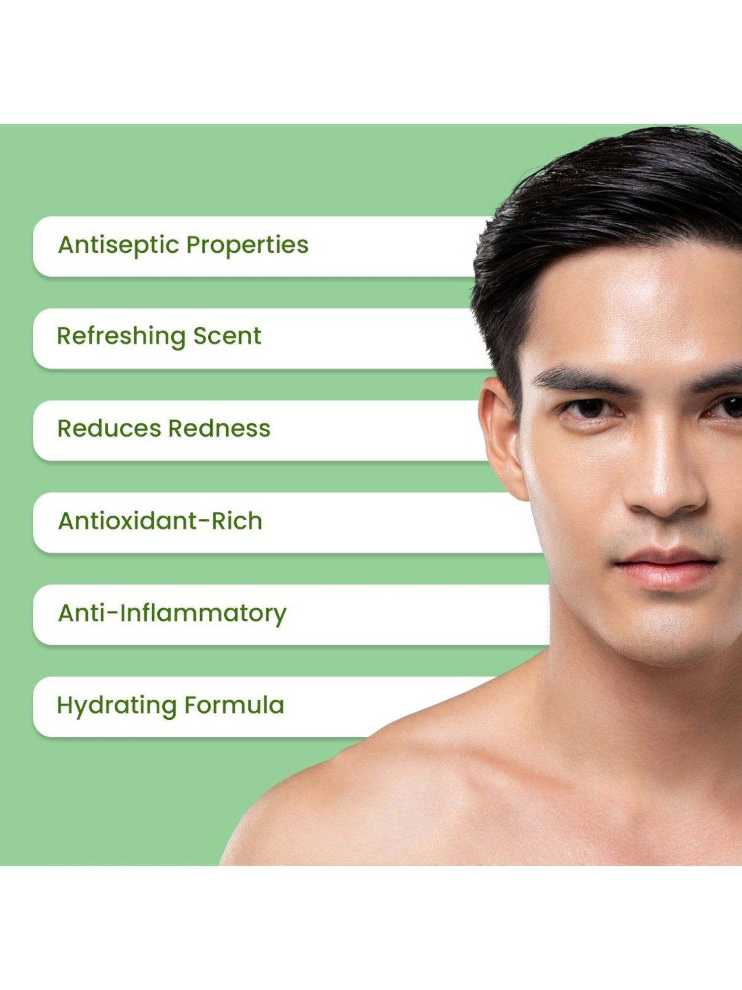 Earthraga Fresh & Moisturizing Mint Glacier After Shave Gel - 100 ml