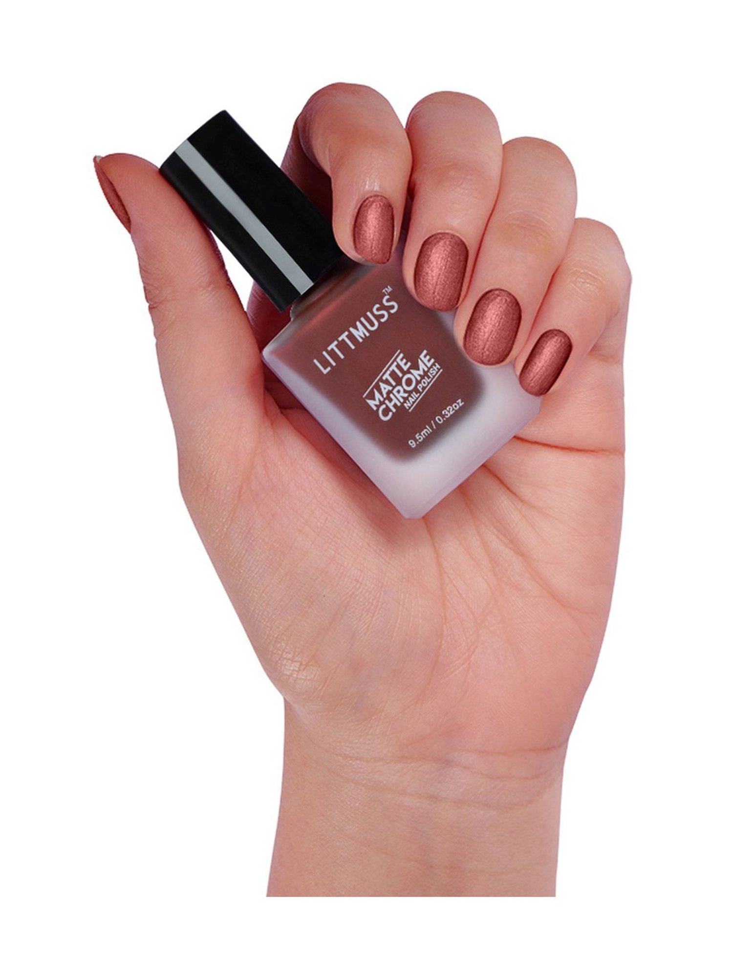 Littmuss Matte Chrome Nail Polish Cranberry Fizz 019 - 9.5 ml