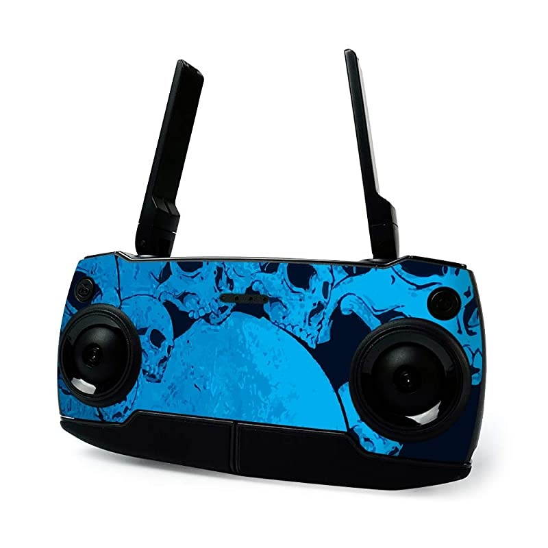 Skin for DJI Mavic Mini Portable Drone Quadcopter - Blue Skulls | Protective, Durable, and Unique Vinyl Decal wrap Cover | Easy to Apply, Remove, and Change Styles | Made in The USA
