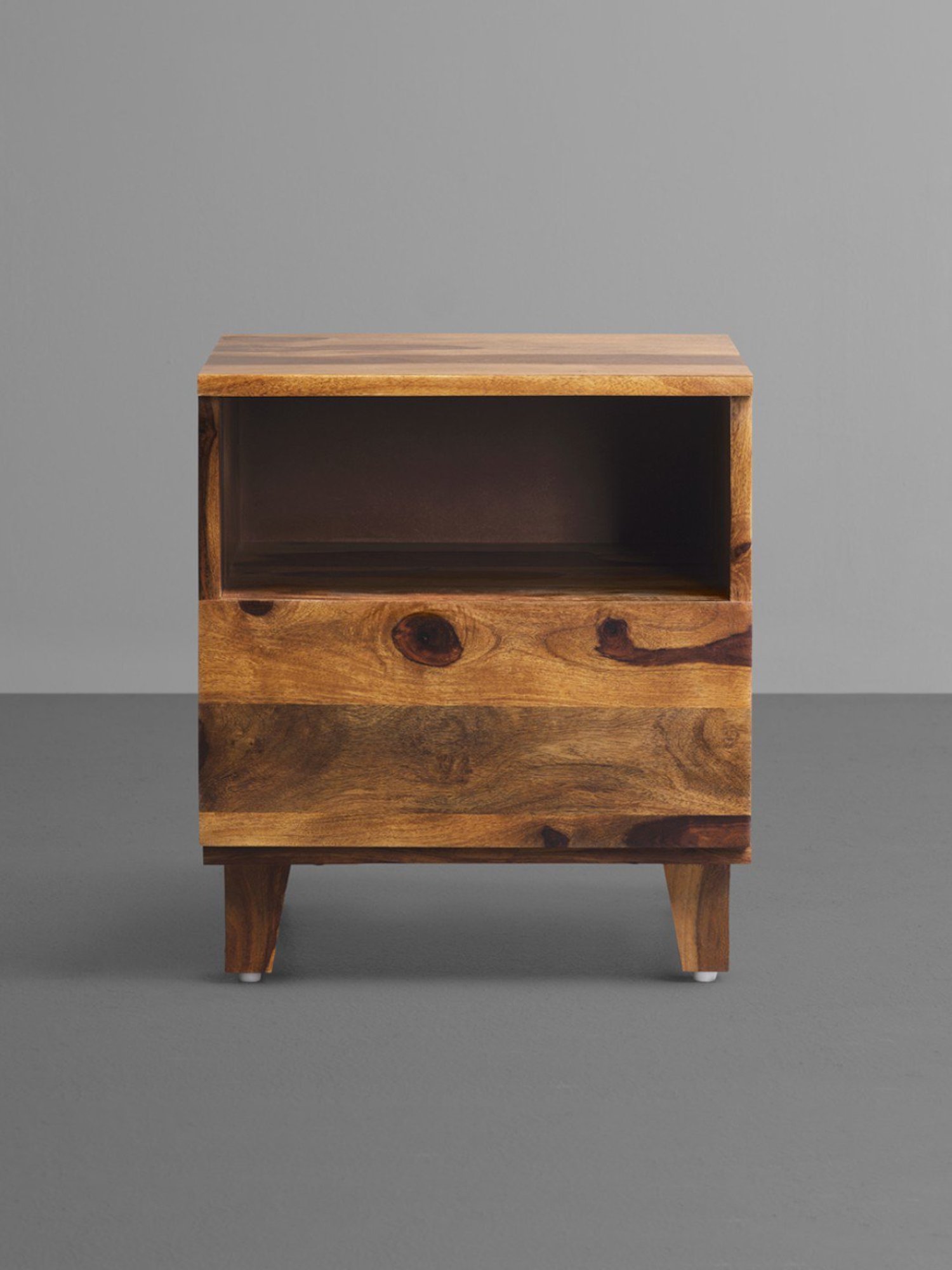 Sleepyhead Ally Teak Brown Sheesham Wood Bedside Table